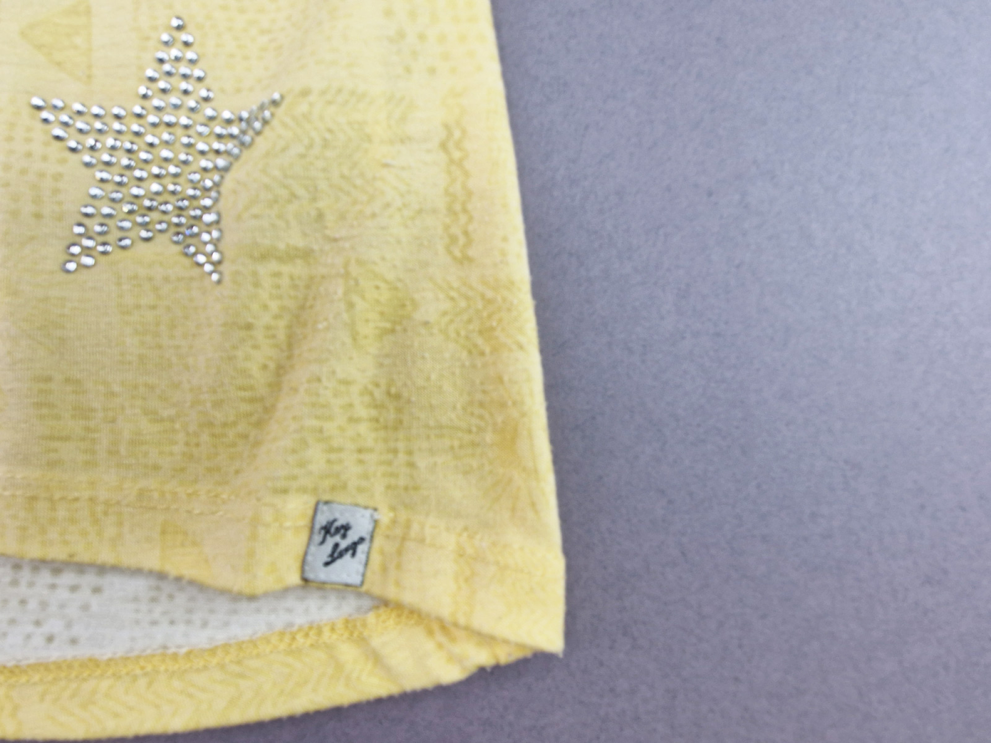 Paillettenshirt Gr. 40 gelb/schwarz Tigermuster