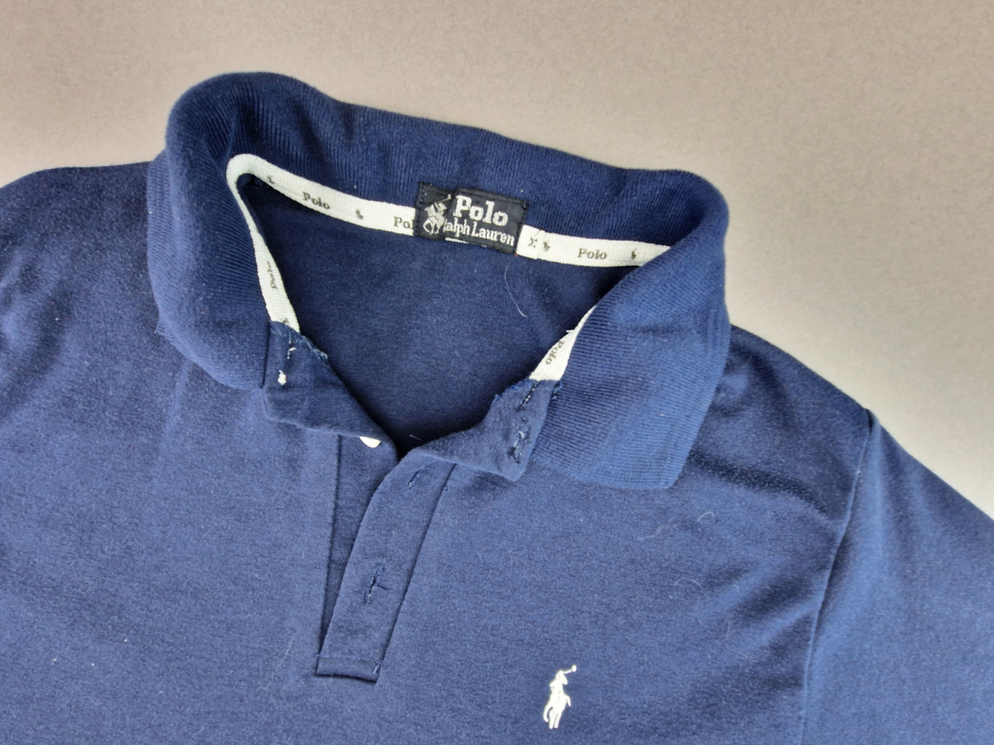 Poloshirt Gr. 42 Ralph Lauren dunkelblau kurzarm