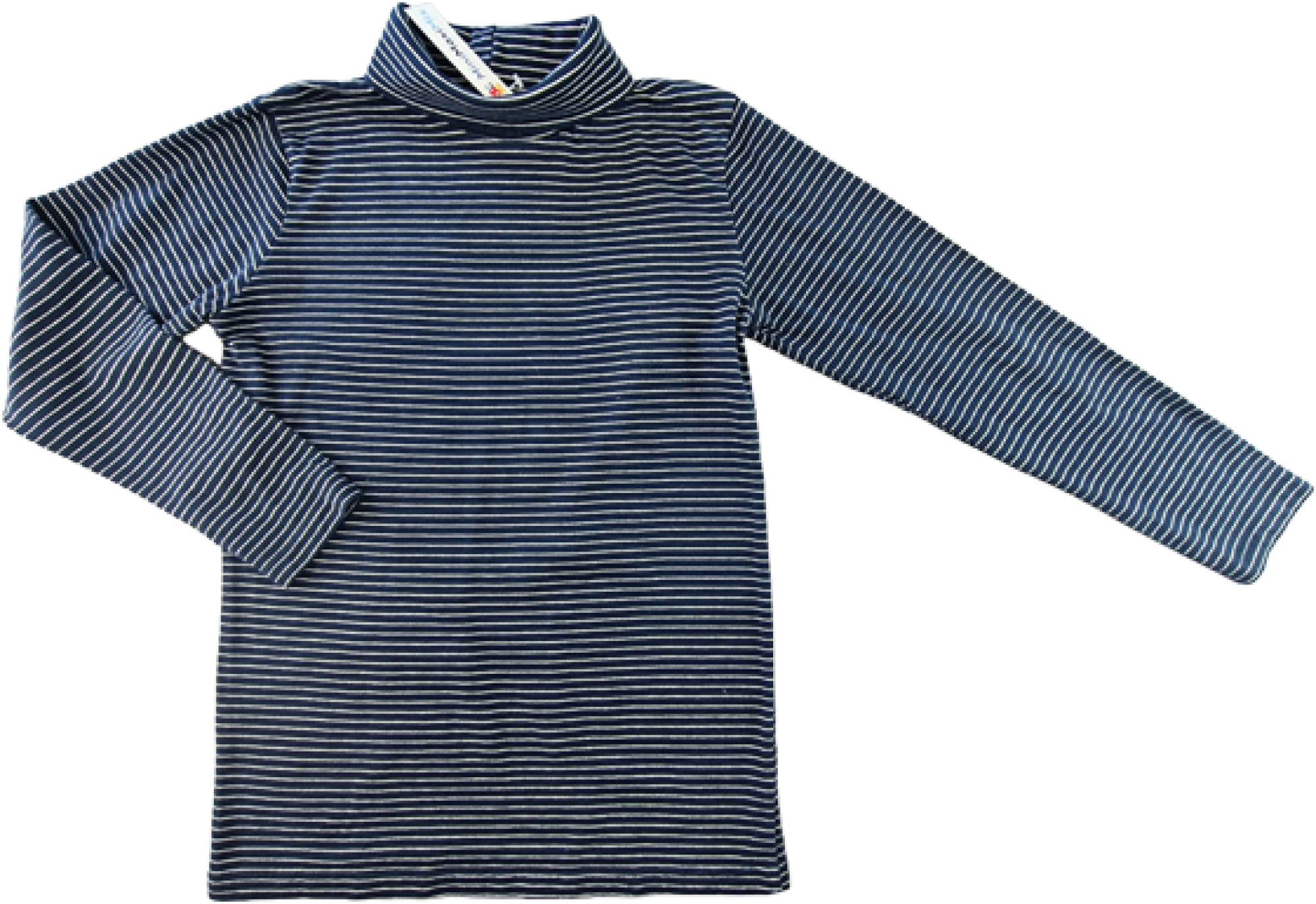 Langarmrolli Gr. 146/152 Verbaudet dunkelblau geringelt