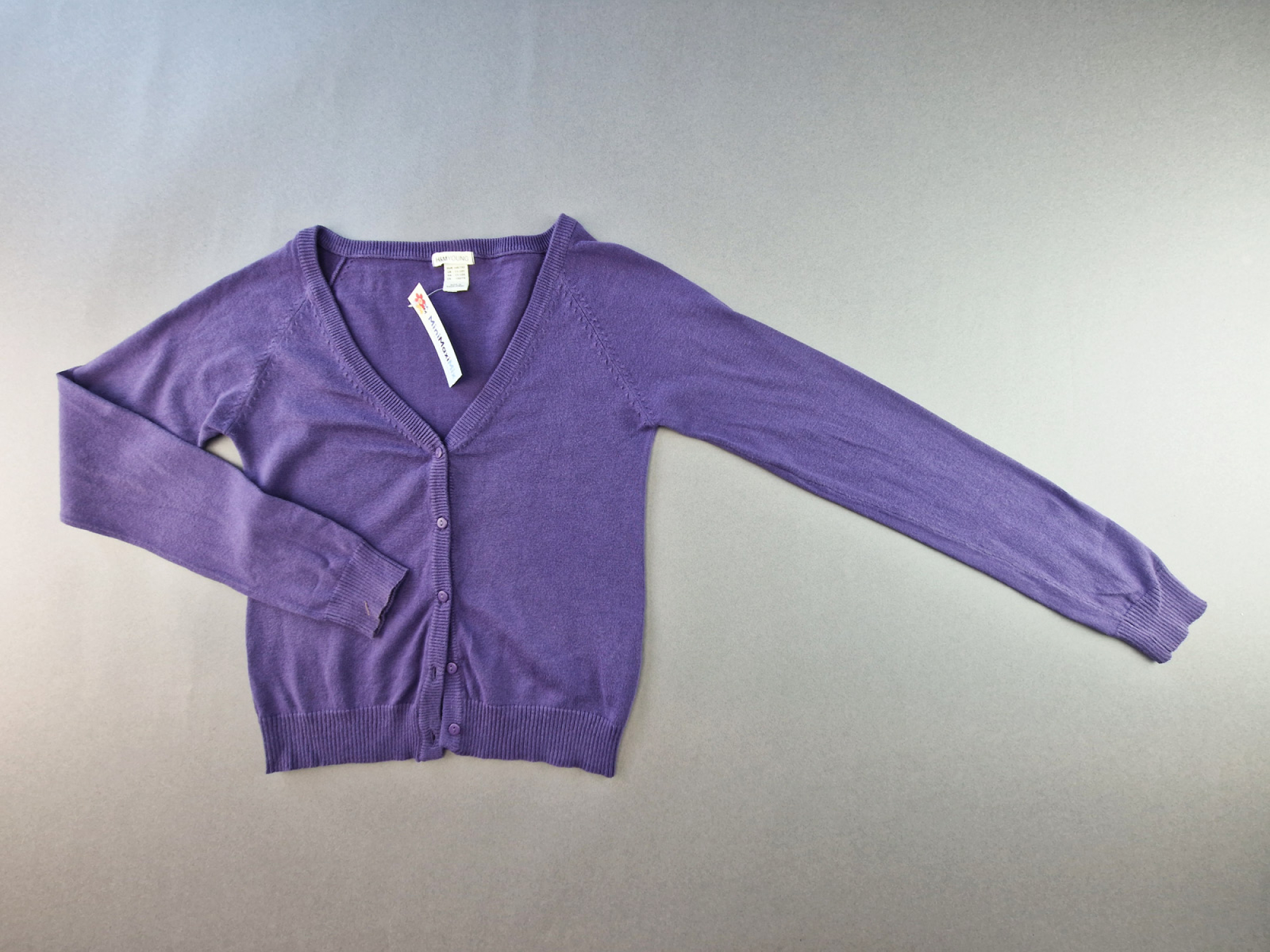 Strickjacke Gr. 152 H&M zart lila langarm