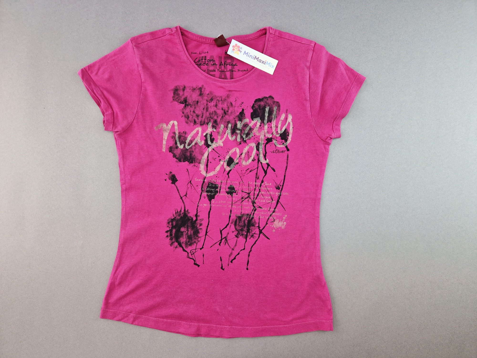 T-Shirt Gr. 152/158 s.Oliver pink – Naturelly Cool