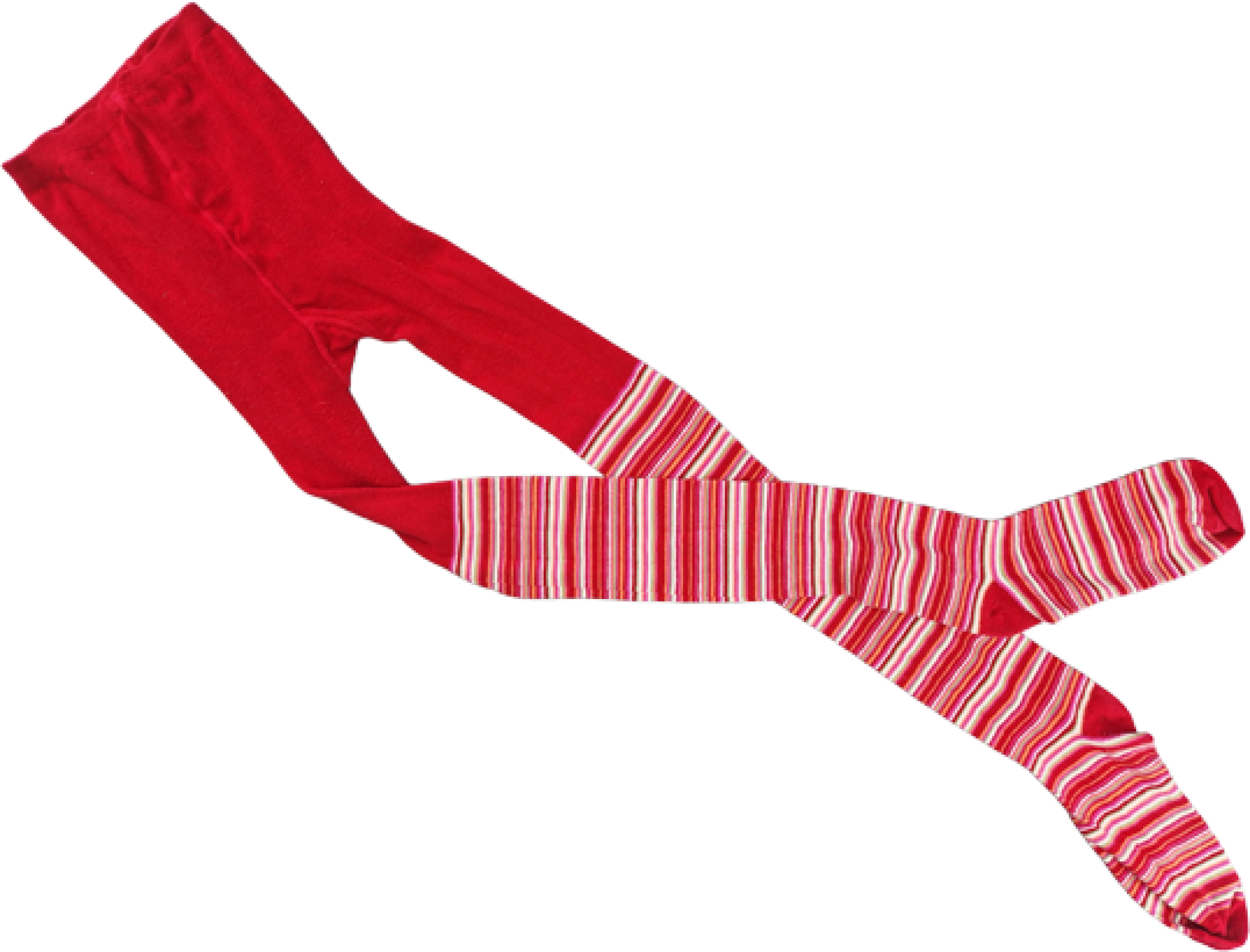 Ringelstrumpfhose Gr. 158 TCM rot/rosa – Zwillinge