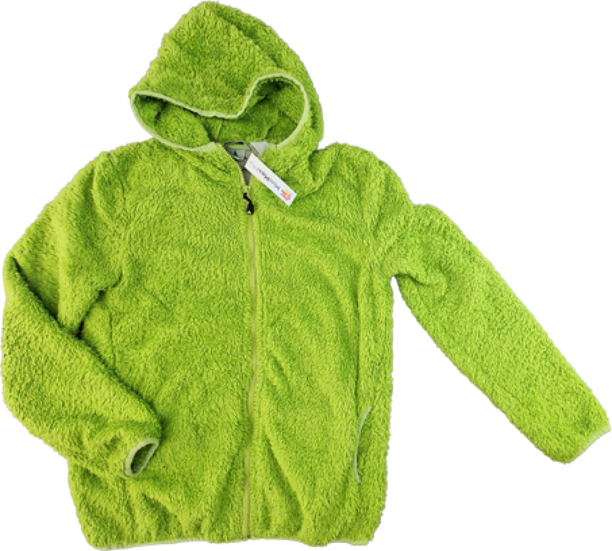 Kuschelfleecejacke Gr. 158/164 Vaude hellgrün mit Kaputze