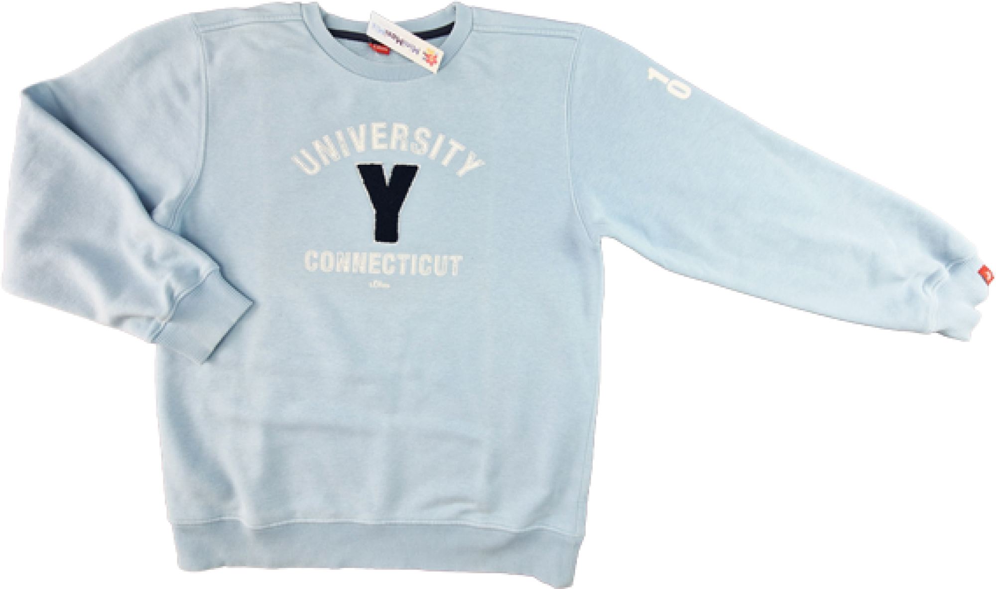 Sweatshirt Gr. 158/164 s.Oliver hellblau mit Aufdruck