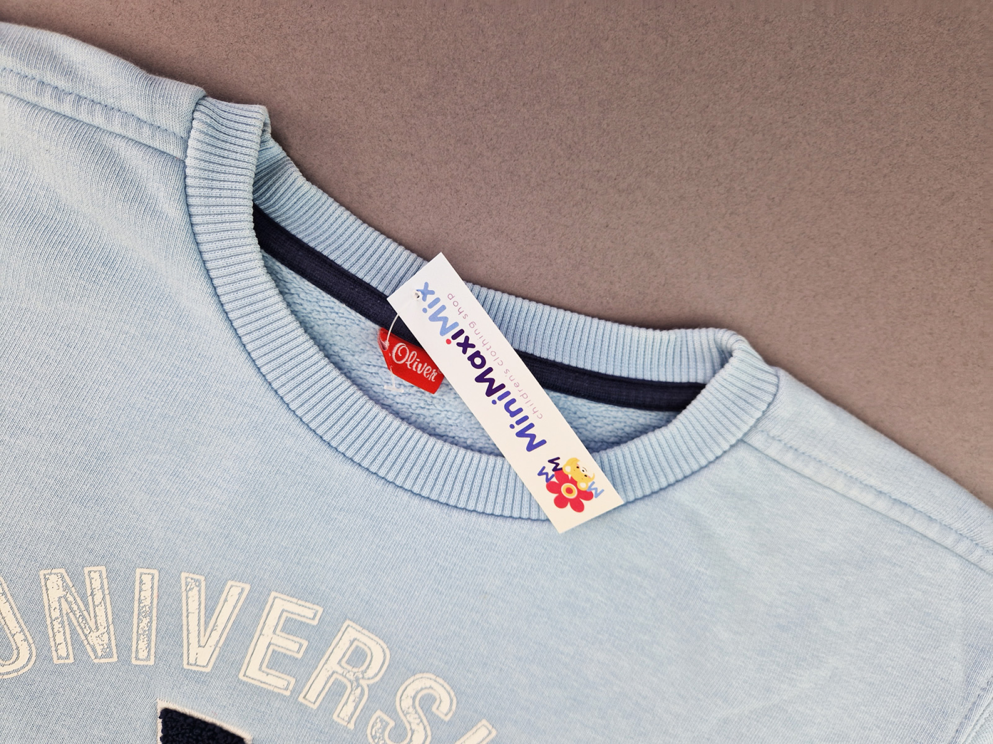 Sweatshirt Gr. 158/164 s.Oliver hellblau mit Aufdruck