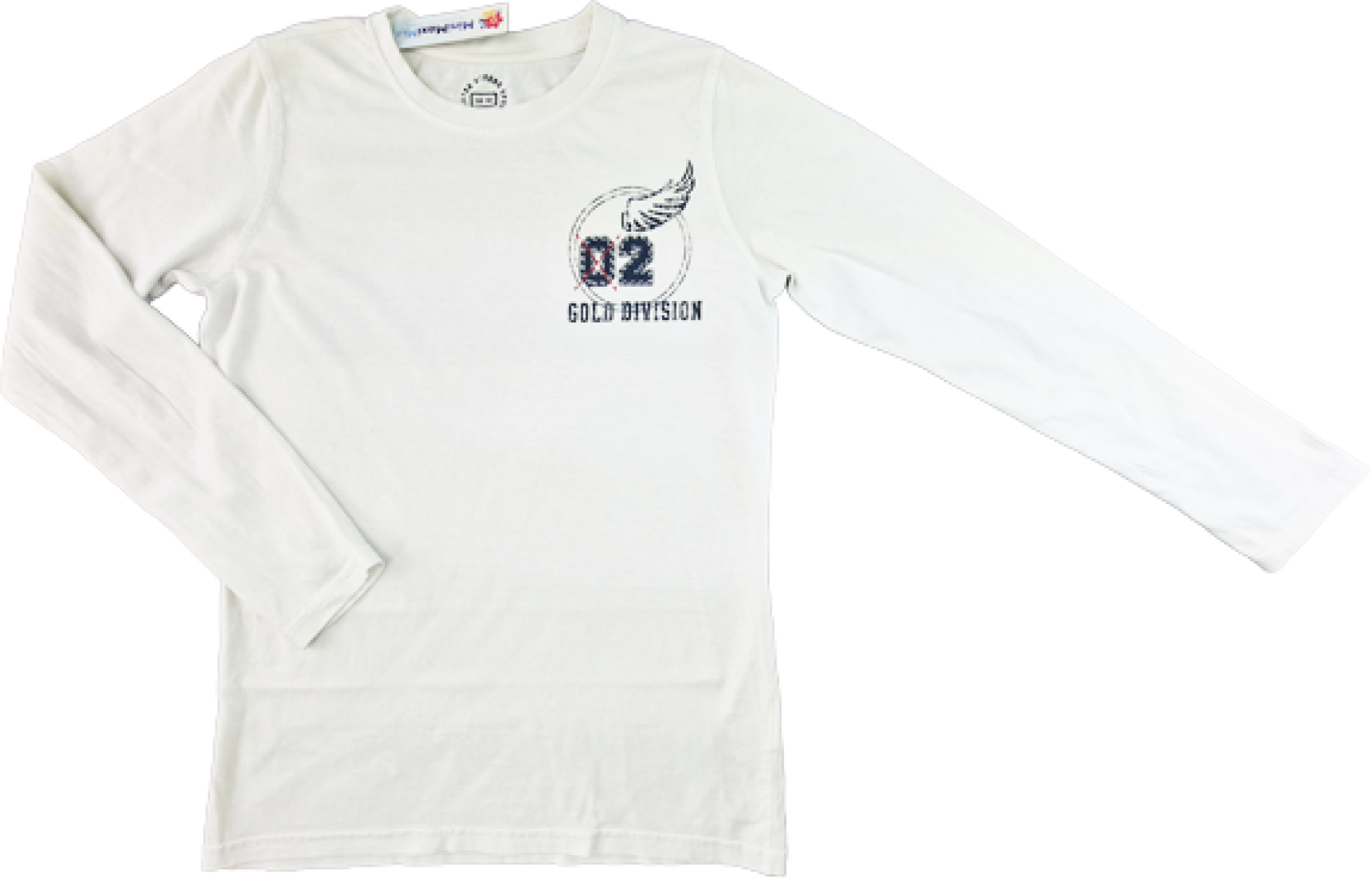 Langarmshirt Gr. 158/164 TCM weiß mit Aufdruck