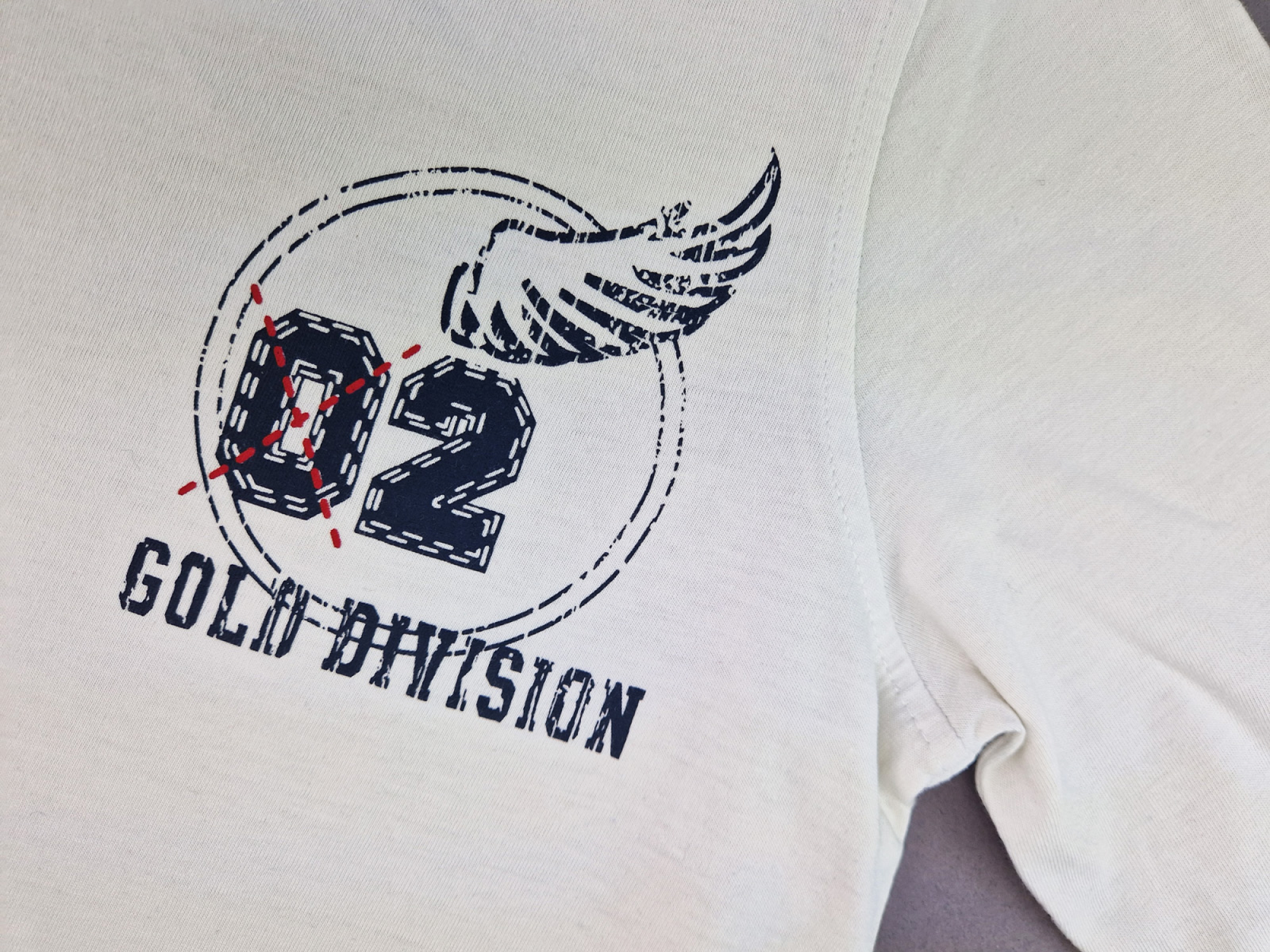 Langarmshirt Gr. 158/164 TCM weiß mit Aufdruck