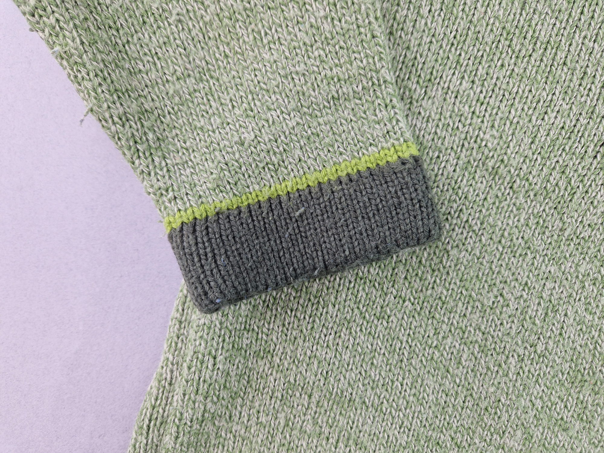 dicker Strickpullover Gr. 122 H&M olivgrün Wollpullover