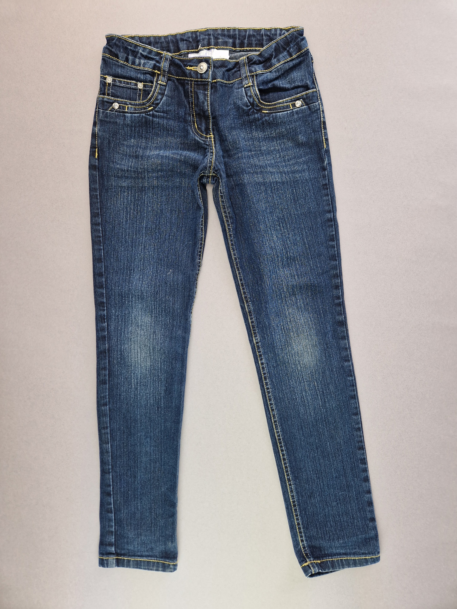lange Jeanshose Gr. 140 dunkelblau