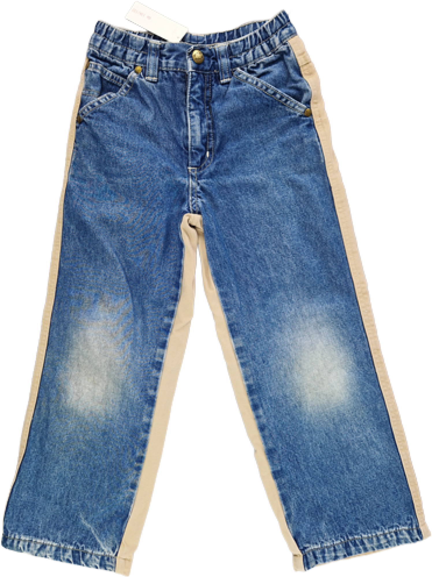 Thermojeans Gr. 116/122 blau/hellbraun lang