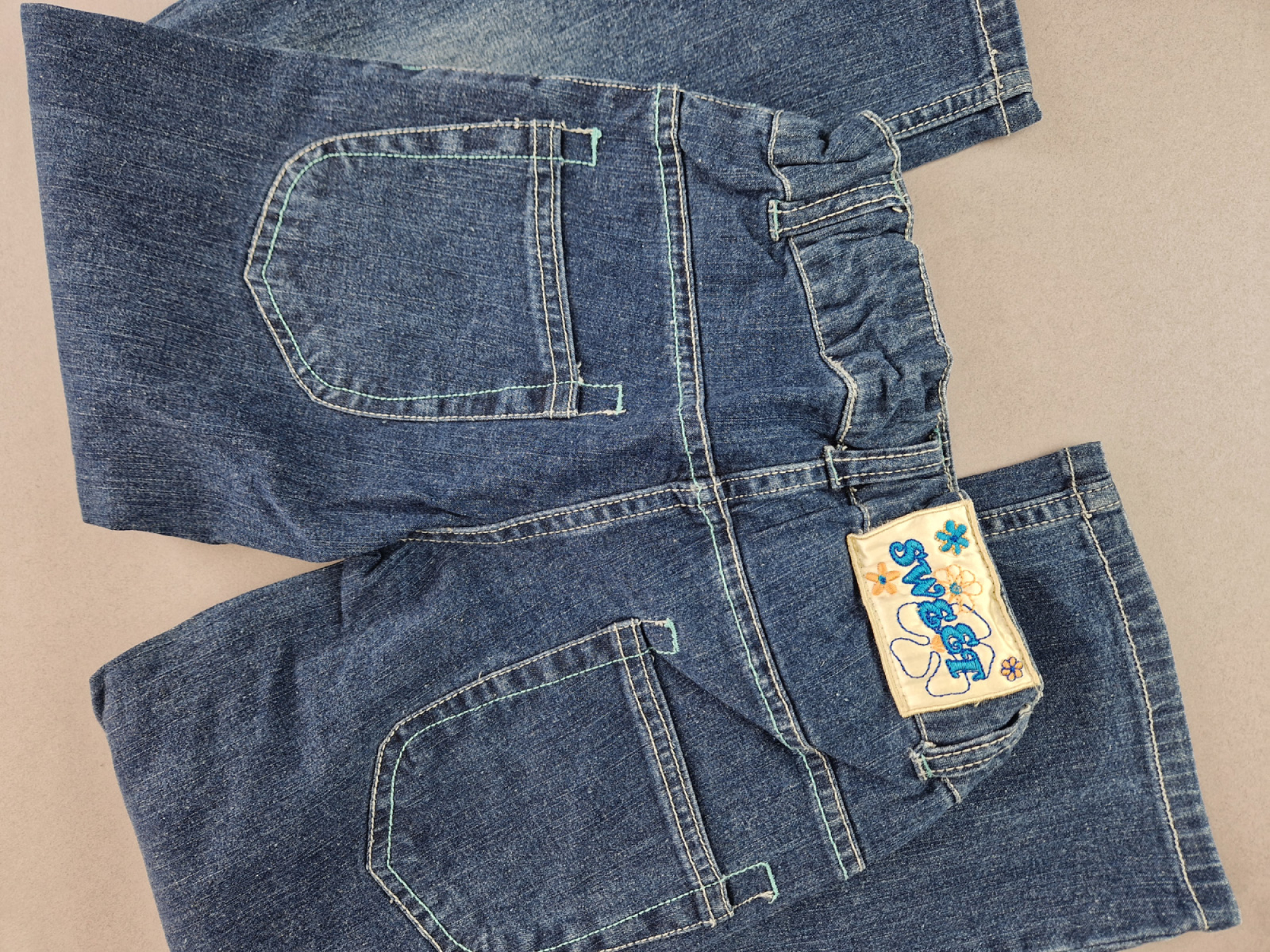 lange Jeans Gr. 122 Aldi blau