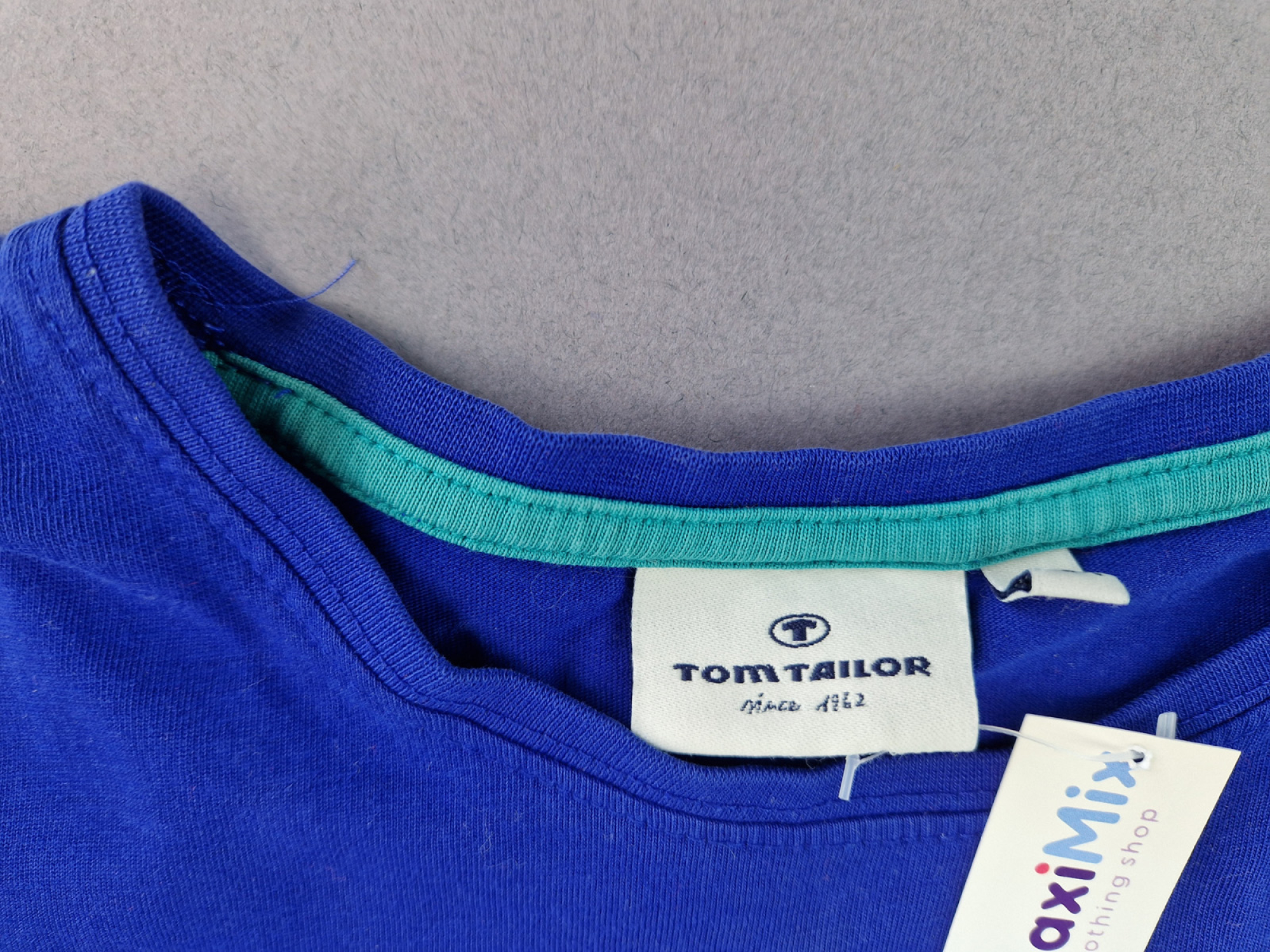 Langarmshirt Gr. 128 Tom Taylor dunkelblau/lila mit Schuhen
