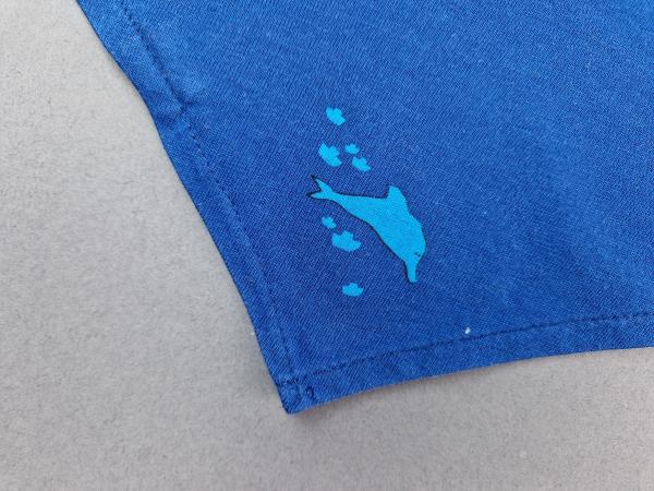Dreiecktuch Jako-o royalblau mit Delfin