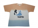 T-Shirt Gr. 128 Palomino orange/hellblau/weiß Surf