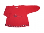 Sweatshirt Gr. 74/80 Häschen Dress rot mit Applicationen