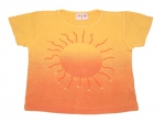 T-Shirt Gr. 68/74 gelb/orange mit Sonne