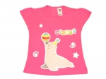 T-Shirt Gr. 80/86 C&A pink mit Zirkus Robbe