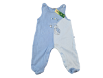 Baumwollstrampler Gr. 62 hellblau mit Schildkröte