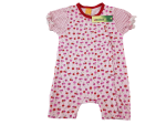 Kurzarmspieler Gr. 80 rosa pink/rote Kirschen