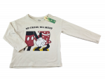 Stretchshirt Gr. 104/110 Minnie Mouse hellbraun Micky