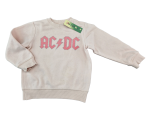 Sweatshirt Gr. 92 H&M apricot AC DC Glitzer