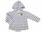 Strickpullover Gr. 92 H&M flieder/weiß Kaputze langarm