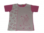 T-Shirt Gr. 104/110 Yigga rosa mit Prinzessin und Blumen