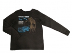 Langarmshirt Gr. 164 Lands'end braun Grizzly Bear