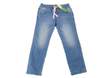 Stoffjeans Gr. 98/104 Benetton blau, rosa Cordel, Paillettentasche