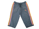 ¾ Sporthose Gr. 140 Adidas dunkelblau mit pink/orangen Streifen