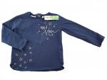 Langarmshirt Gr. 92 Zara dunkelblau mit Goldschrift und Sterne