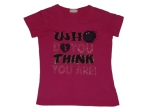 T-Shirt Gr. 122/128 pink mit Tintenklecks