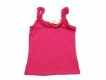 Stretchtop Gr. 92/98 pink mit Rüschen