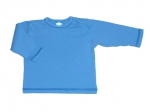 Langarmshirt Gr. 62 Topolino hellblau mit dunklen Nähten