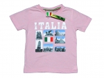 T-Shirt Gr. 104/110 Italia rosa mit Aufdruck