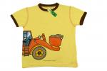 T-Shirt Gr. 134 Jako-o gelb mit Lader, Bagger