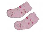 Socken 11cm Gr. 18-19 rosa Blümchen
