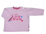 Sweatshirt Gr. 68/74 rosa mit Aufdruck