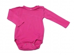 Langarmbody Gr. 74/80 H&M Bio pink