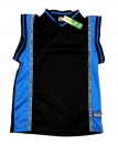 Sportshirt Gr. 128/134 schwarz/blau ohne Arm