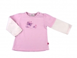 Langarmshirt Gr. 74 rosa 2 Lagenlook