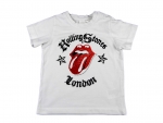 T-Shirt Gr. 80 H&M weiß Rolling Stones Zunge