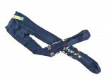 Strumpfhose Gr. 116/122 dunkelblau mit bunten Drachen