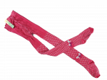 Strumpfhose Gr. 122/128 pink mit grauen Punkten und Pferdchen