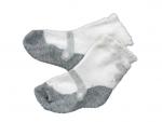 Socken 11cm Gr. 18-19 weiß/grau Glitzer *Zwillinge*