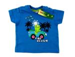 T-Shirt Gr. 56/62 Ernsting's Family blau Frosch und Auto