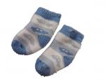 Socken 8cm Gr. 14-15 hellblau/weiß