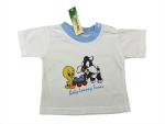 T-Shirt Gr. 56/62 weiß/hellblau baby looney tunes