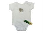 Halbarmbody Gr. 56/62 weiß mit kleinem Teddy