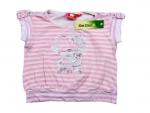 Stretchshirt Gr. 86/92 Hello Kitty Pailletten glitzern altrosa geringelt